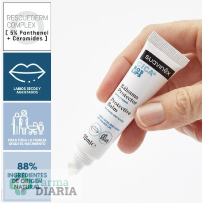 CICA+ SOS LIPS BÁLSAMO LABIOS SUAVINEX  1 TUBO 15 ML