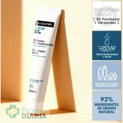 CICA+ SOS BÁLSAMO PRO-REPARACIÓN SUAVINEX  1 TUBO 50 ML