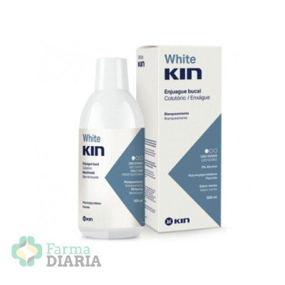 WHITE KIN ENJUAGUE BUCAL BLANQUEAMIENTO 500 ML