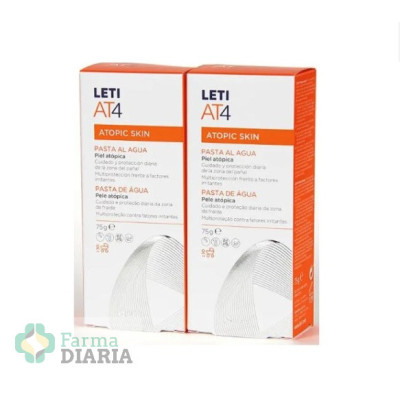 LETI AT4 CREMA PAÑAL PASTA AL AGUA  2 X 75 G