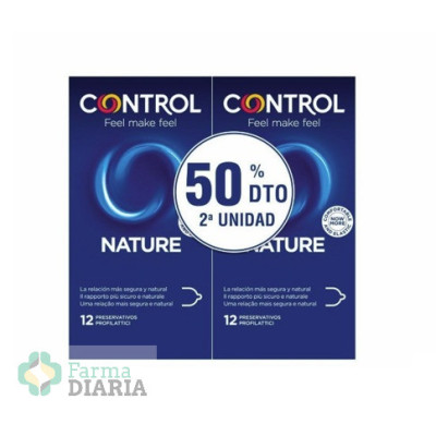 PACK CONTROL PRESERVATIVOS NATURE 12 UNIDADES 50% DTO 2N UNIDAD