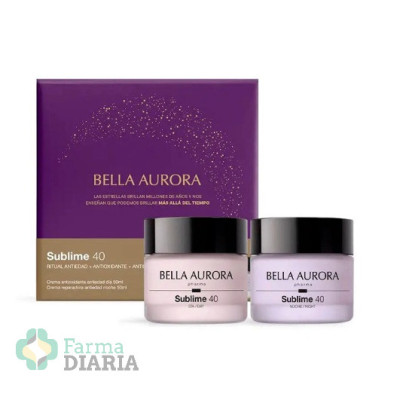 BELLA AURORA SUBLIME 40 PACK CREMA ANTIOXIDANTE DÍA 50 ML Y CREMA REPARADORA NOCHE 50 ML
