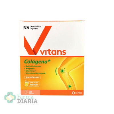 NS VITANS COLAGENO+ VAINILLA 30 SOBRES