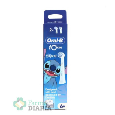CEPILLO DENTAL ELECTRICO INFANTIL RECAMBIO ORAL-B IO GENTLE CARE 2 CABEZALES STITCH