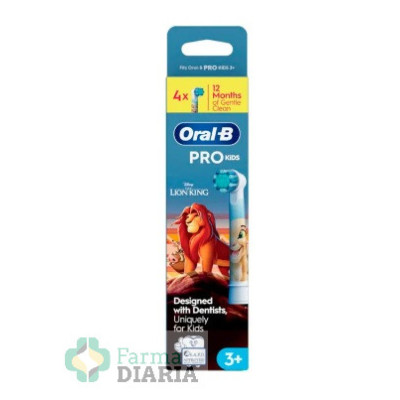 ORAL B RECAMBIOS CEPILLO ELECTRICO INFANTIL REY LEÓN 4 U